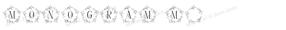 MONOGRAM M字体转换